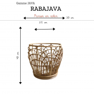 Panier en rotin 38CM - JAVA