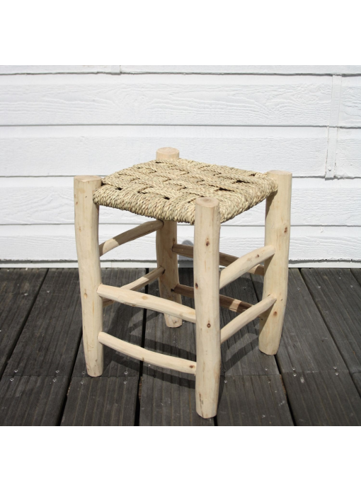 Tabouret cordage classique OURIKA 30x30 cm