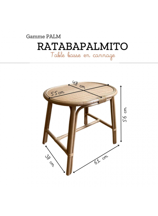 Table junior rotin naturel - PALMITO