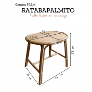 Table junior rotin naturel - PALMITO