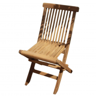 Chaise pliante jardin junior - en bois TECK