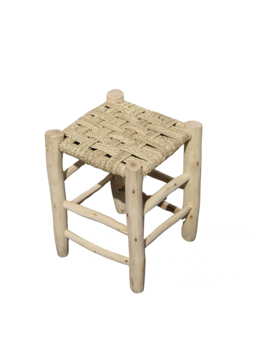 Tabouret cordage classique OURIKA 30x30 cm