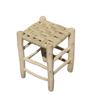 Tabouret cordage classique OURIKA 30x30 cm