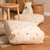 Pouf en laine tissage Kilim